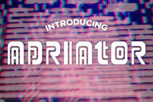 Adriator Typeface: A Retro Font for Editorial Design