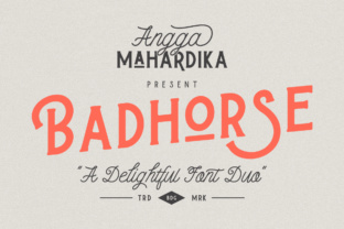 Badhorse: A Serif Font Duo for Handmade Brands