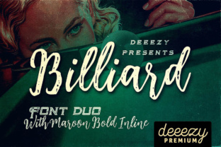 Billiard Font Duo: A Retro Typeface for Bold Campaigns