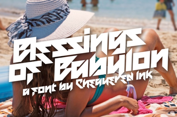 Blessings of Babylon: A Modern Display Font for Bold Branding