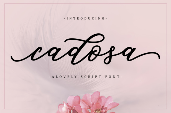 Cadosa Font: A Modern Calligraphy Typeface for Makers