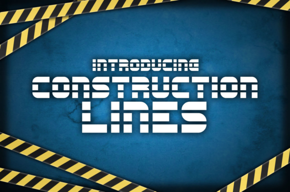 Construction Lines: The Ultimate Display Font for Blueprints