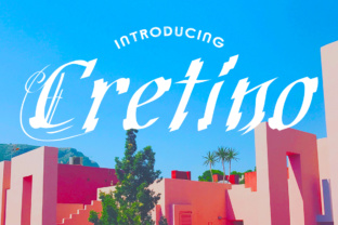 Cretino: A Retro Swash Script Font for Editorial Design