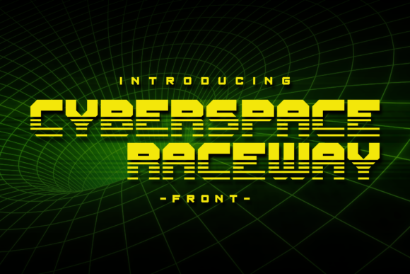 Cyberspace Raceway: The Ultimate Futuristic Display Font