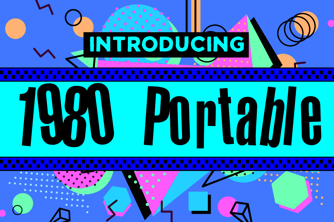 Designing Retro Products with 1980 Portable Font