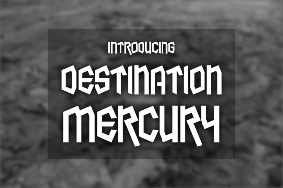 Destination Mercury: A Unique Display Font for Modern Logos