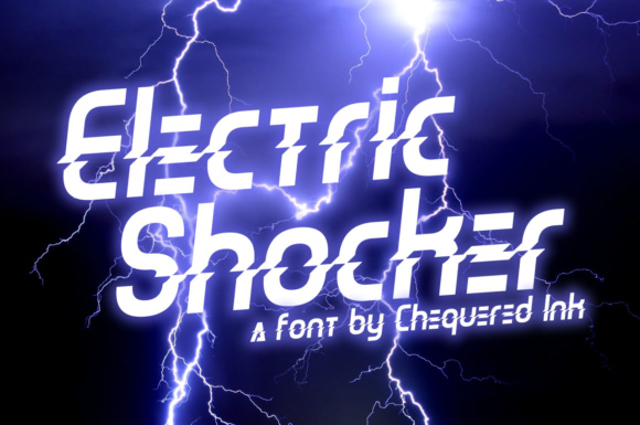 Electric Shocker: A Bold Display Font for Makers