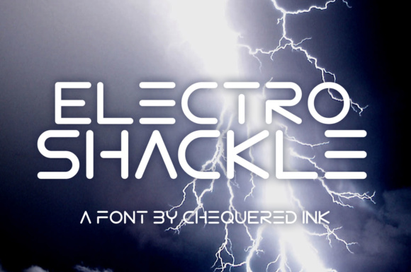 Electro Shackle: A Geometric Techno Font for Editorial Impact