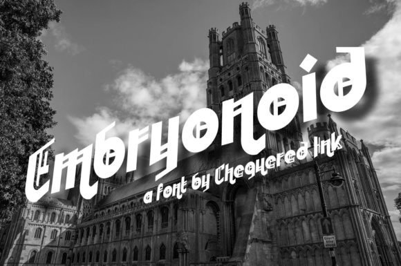Embryonoid: A Modern Gothic Font for Bold Branding
