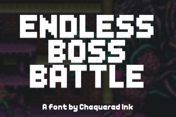 Endless Boss Battle Font Review for Retro Game Branding