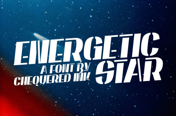 Energetic Star: A Sci-Fi Display Font for Modern Editorial Design