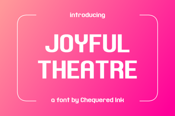 Joyful Theatre: A Retro Sans Serif Font for Crafters