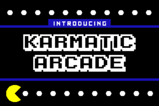 Karmatic Arcade: The 8-Bit Font for Viral Marketing