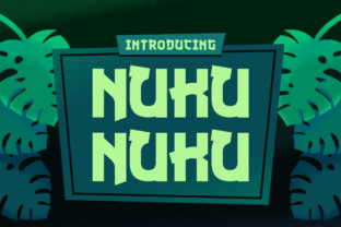 Nuku Nuku: A Playful Display Font for Editorial Design