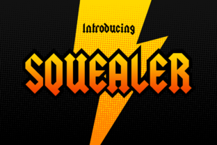 Squealer: A Hard-Rock Black Letter Font for Edgy Editorial Design