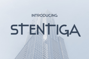 Stentiga Typeface: A Modern Font for Small Business Branding
