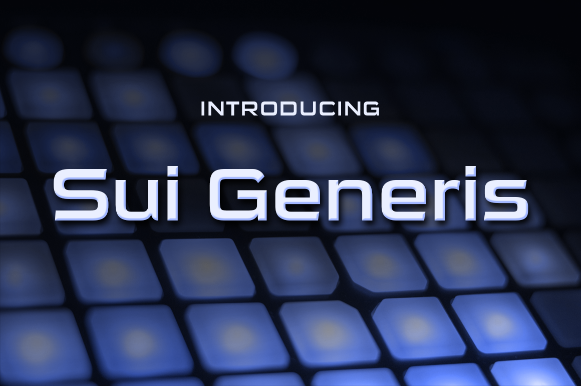Sui Genesis: A Serious Square Sans for Modern Branding