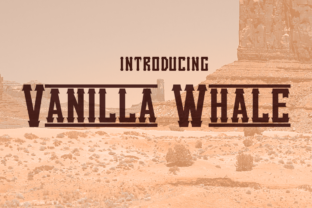 Vanilla Whale: A Retro Display Font for Editorial Design