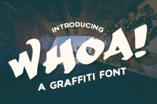 Whoa Font: High-Impact Graffiti Script for Web Headers