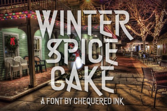Winter Spice Cake: A Digitized Signature Display Font